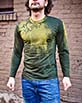 Men's Long Sleeve Green Arte Shirt front view