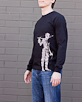 Men's Long Sleeve Black Berimbau Shirt side view