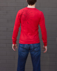 Men's Long Sleeve Red Berimbau Shirt back view