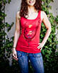 Women's Red Tank Top front view